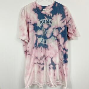 Roma Italy Custom Bleached Travel Tee Sz 2XL
